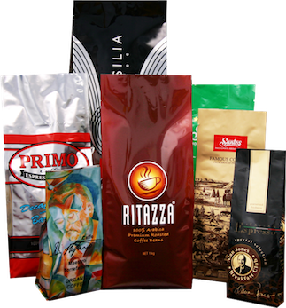 Coffee Bags with one-way valves